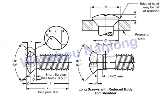 ASME B18.6.3 Oval 82-deg Countersuk Trim Head Screws